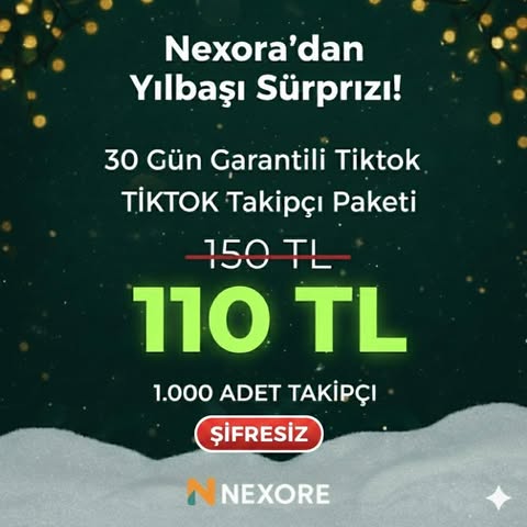YILBAŞI TİKTOK GARANTİLİ TAKİPÇİ PAKETİ